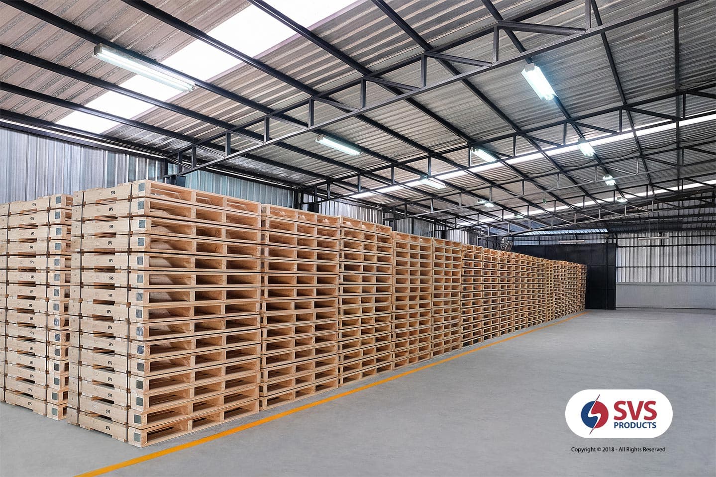 คลังพาเลทไม้ของ SVS Products